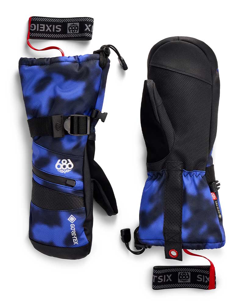 686 Women's Gore-Tex Smarty Gauntlet Mitt Alpenglow Blue Dark Skies 2027