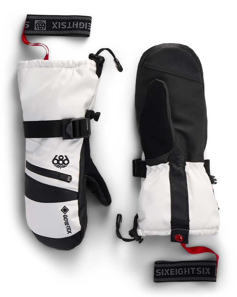 686 Women's Gore-Tex Smarty Gauntlet Mitt White 2027