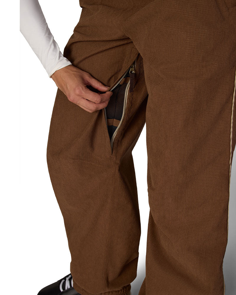 686 Women's Hellkat Shell Pant Dark Earth Grid Corduroy 2027
