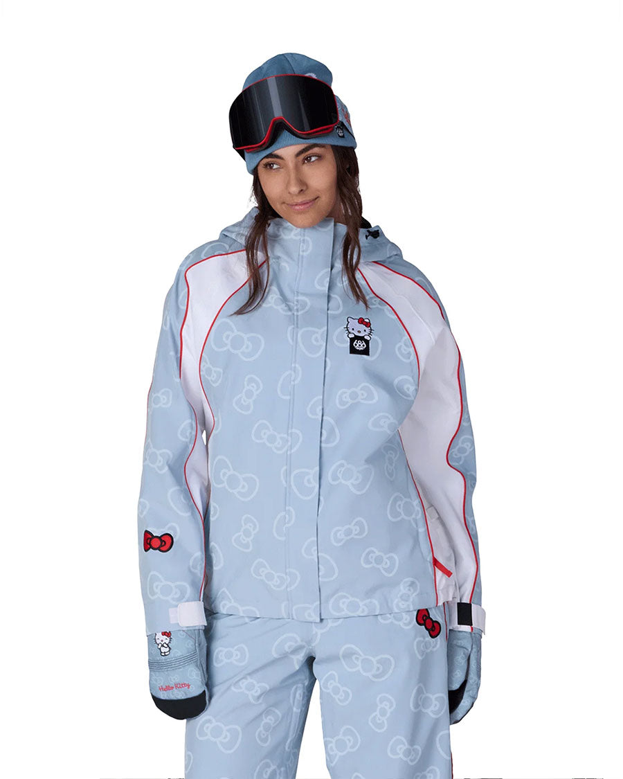 686 Women's Hello Kitty Lil Bow Jacket Hello Kitty Denim 2027