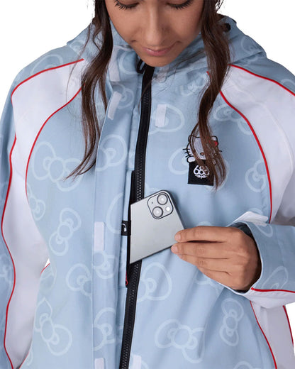 686 Women's Hello Kitty Lil Bow Jacket Hello Kitty Denim 2027