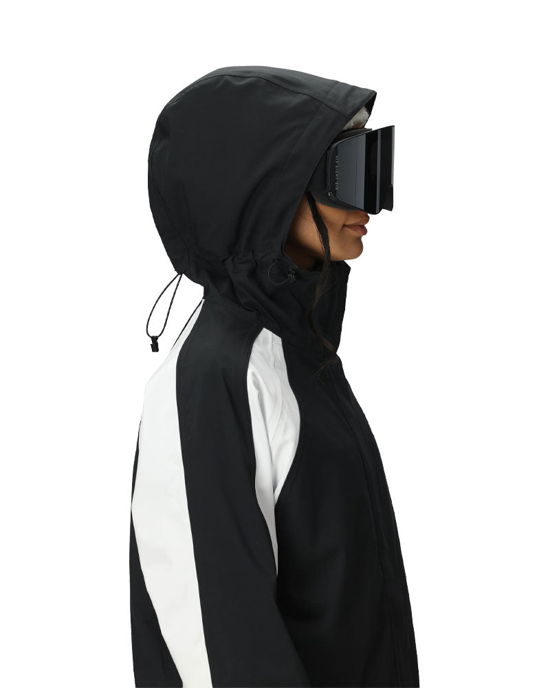 686 Women's Hologram Shell Jacket Black Colorblock 2026