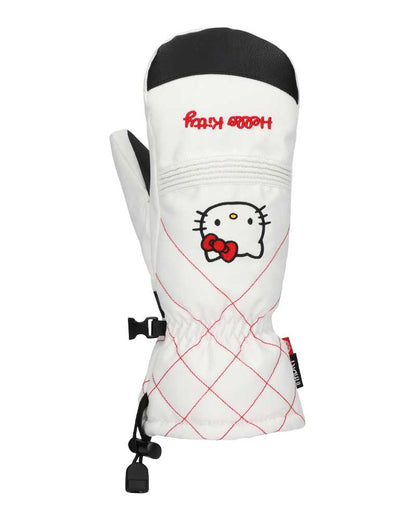 686 Women's Jubilee Mitt Hello Kitty White 2026
