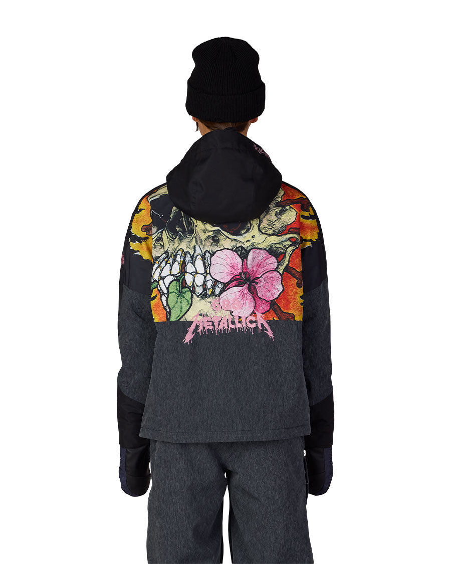 686 Women's Metallica Burning Skull Jacket Metallica Black Colorblock 2027