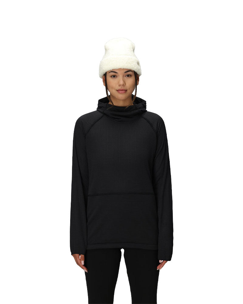 686 Women's Mission Grid Hoodie Black 2026