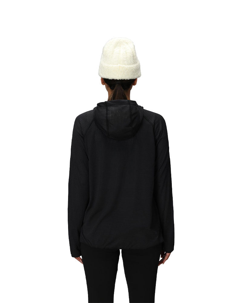686 Women's Mission Grid Hoodie Black 2026