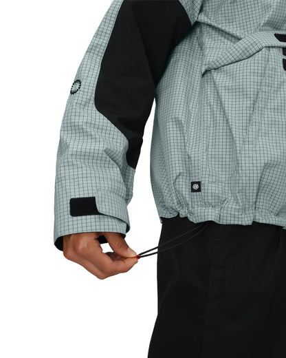 686 Women's Outline Shell Anorak Dusty Marine Grid 2026