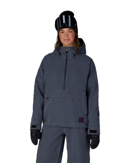 686 Women's Outline Shell Anorak Navy Denim 2027