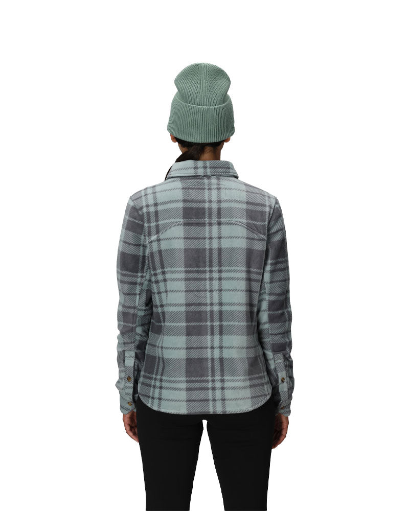 686 Women's Sierra Nevada Fleece Button Up Dusty Marine Plaid 2026