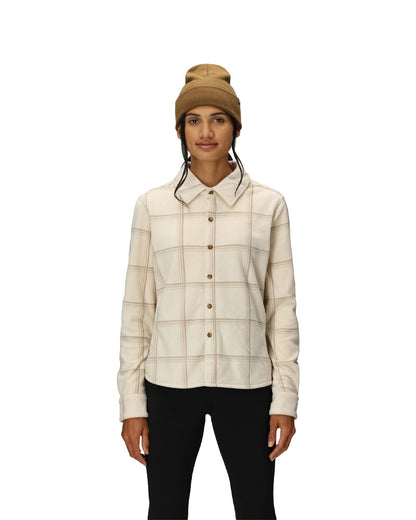 686 Women's Sierra Nevada Fleece Button Up Limstone Plaid 2026