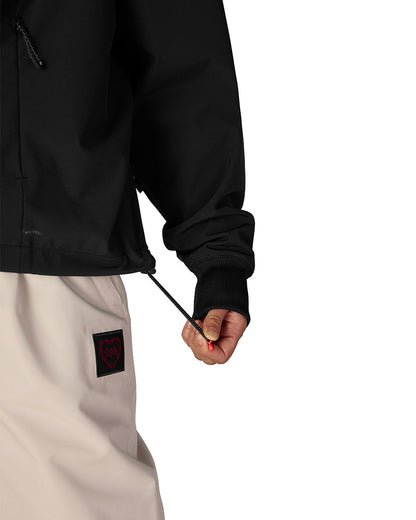 686 Women's Waterproof Team Crop Hoodie Black 2027