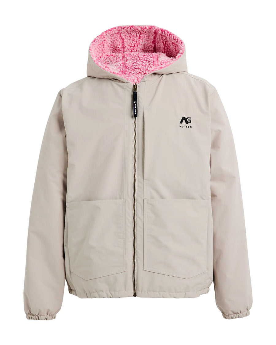 AG Rev Sherpa Jacket Stone Grey/Plush Pink 2026 – The Source