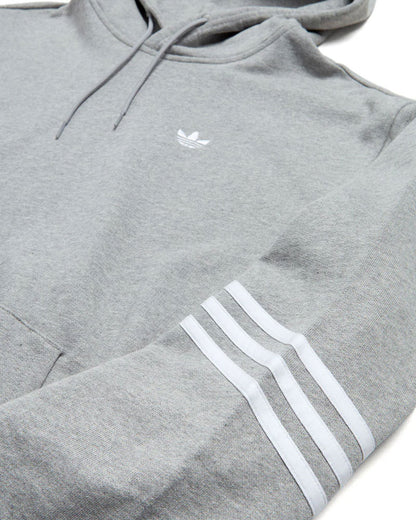 Adidas Classic Skate Hoodie Medium Grey Heather/White