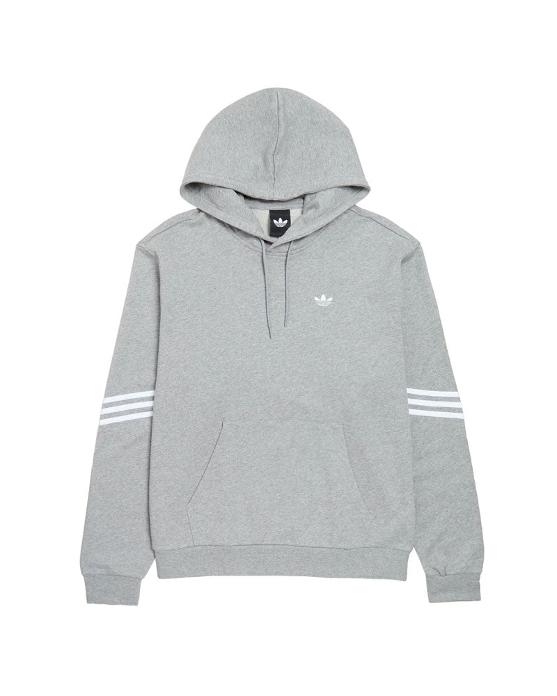 Adidas Classic Skate Hoodie Medium Grey Heather/White