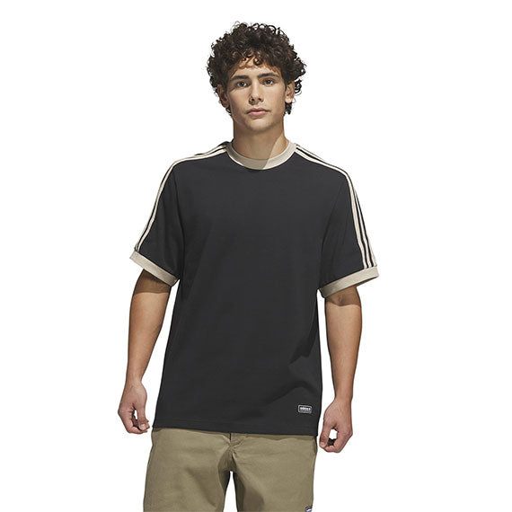 Adidas FSBS Ringer T-Shirt Black/Khaki Three