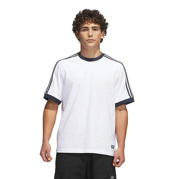 Adidas FSBS Ringer T-Shirt White/Aura Ink