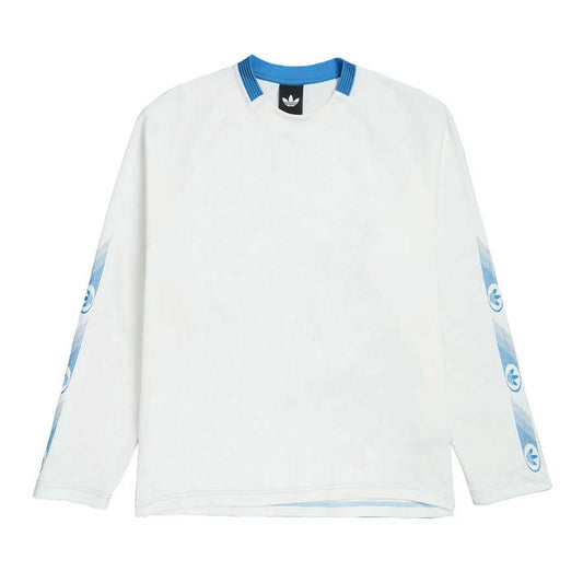 Adidas Skateboarding Formula Long Sleeve T-Shirt Core White/Lucid Ray Blue