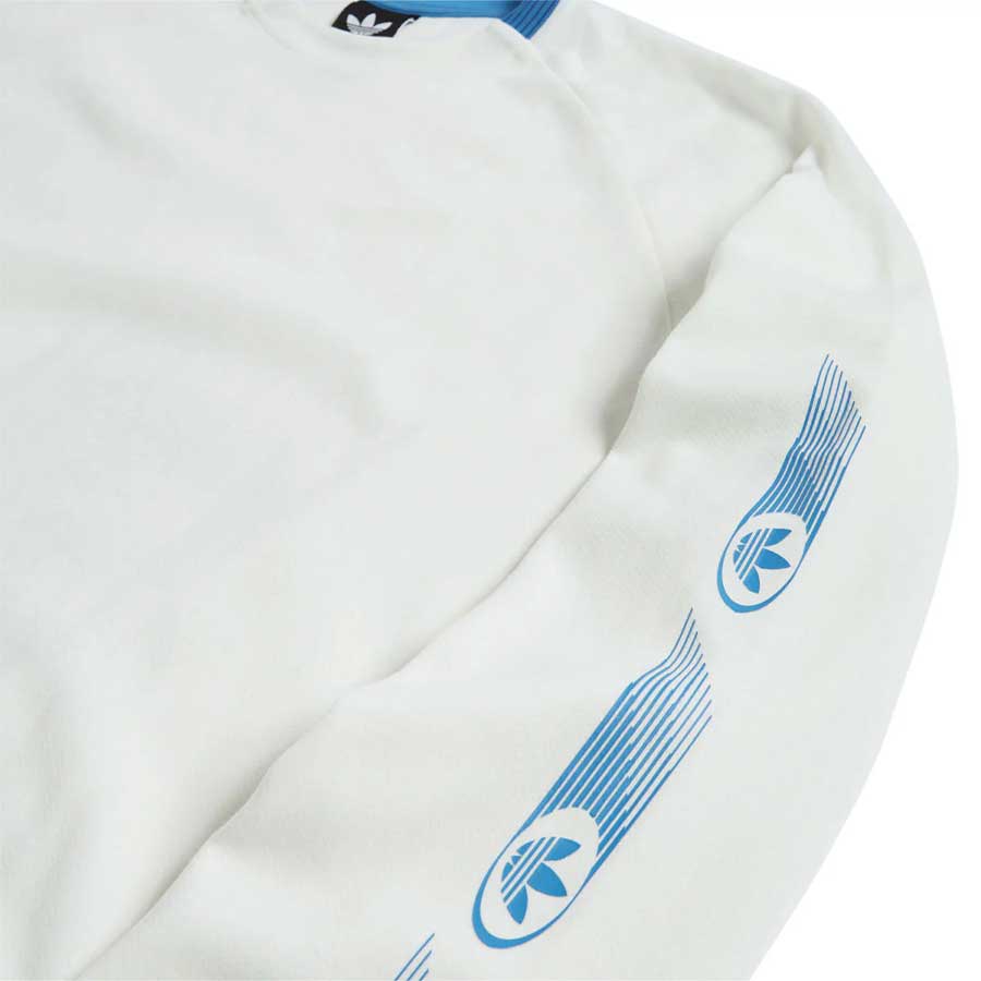 Adidas Skateboarding Formula Long Sleeve T-Shirt Core White/Lucid Ray Blue