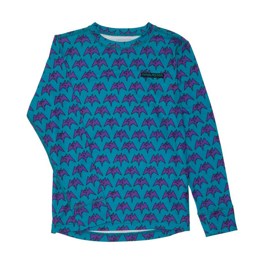 Airblaster Kids' Base Layer Top Teal Terry 2026