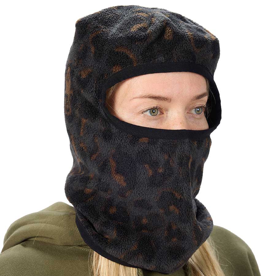 Airblaster Cozy Fleece Face Tube Black Leopard 2027