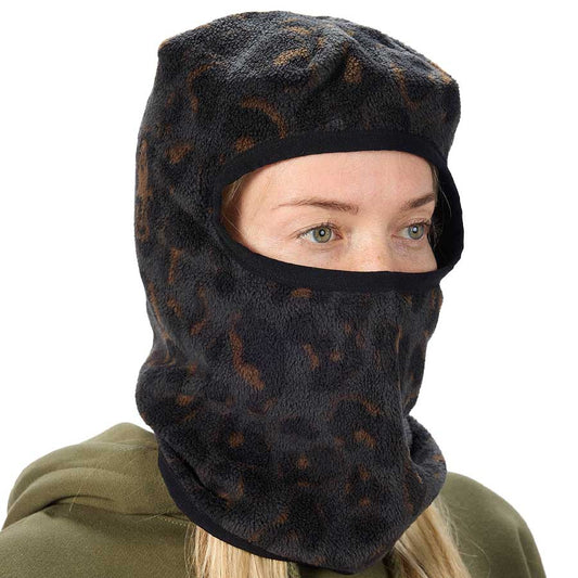 Airblaster Cozy Fleece Face Tube Black Leopard 2027