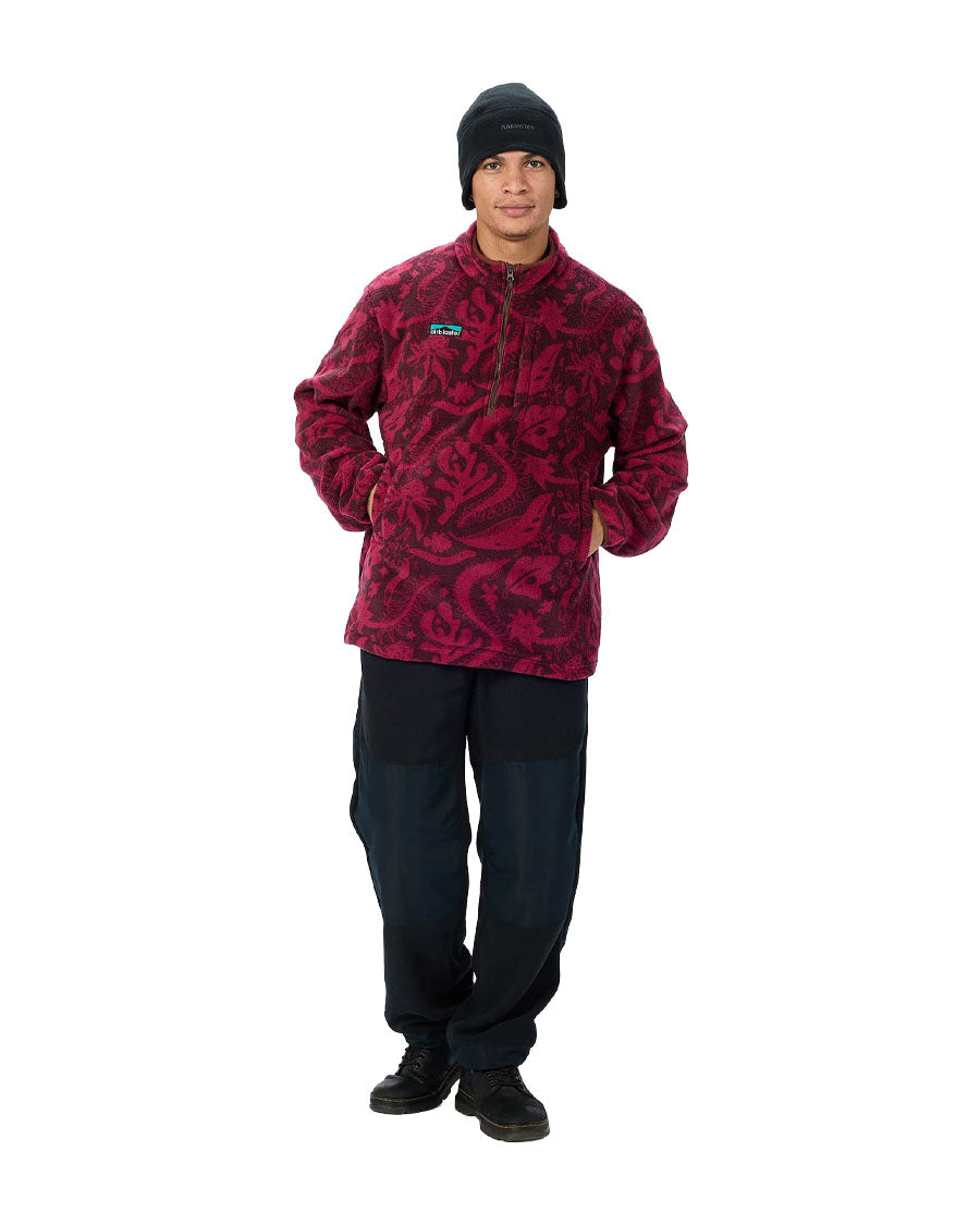 Airblaster Fleece Half Zip Plum Earth Life 2027