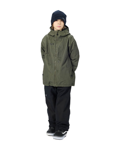 Airblaster Kids' Access Jacket Olive Grid 2027