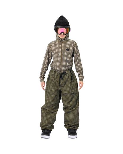 Airblaster Kids' Access Pant Olive Grid 2027