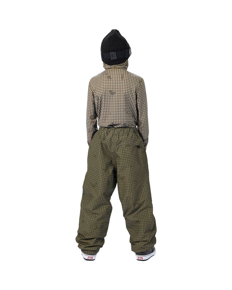 Airblaster Kids' Access Pant Olive Grid 2027