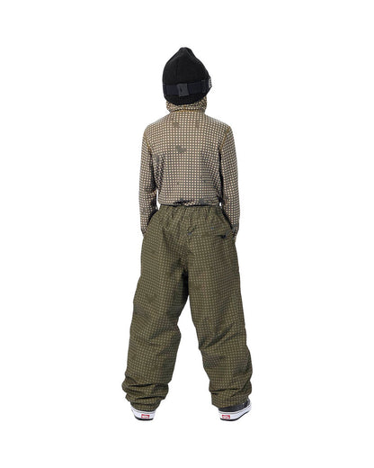 Airblaster Kids' Access Pant Olive Grid 2027