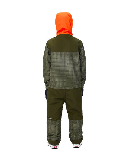 Airblaster Kids' Freedom Suit Olive Grid/Orange 2027