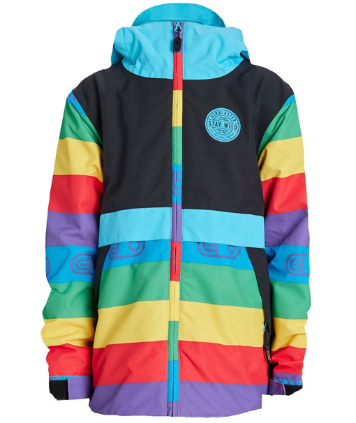Airblaster Kids' Trencher Jacket Rainbow Stripe 2024