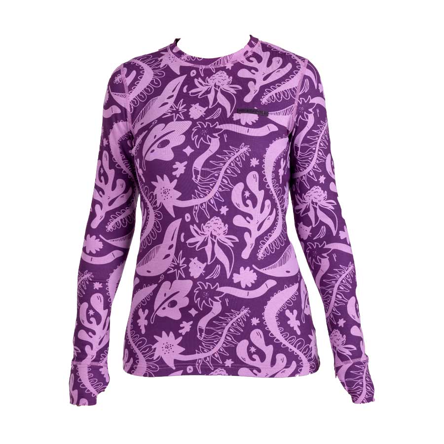 Airblaster Women's Base Layer Top Blackberry Earth Life 2026