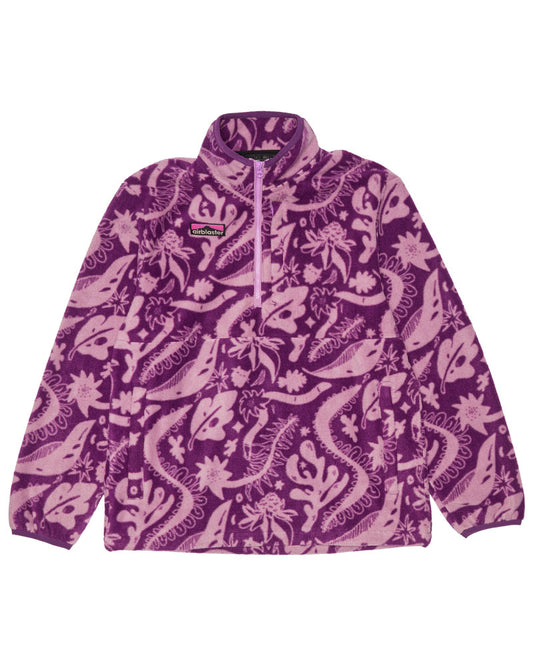 Airblaster Women's Fleece Half Zip Blackberry Earth Life 2026