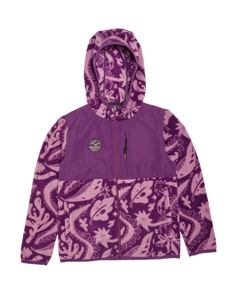 Airblaster Kids' Fleece Jacket Blackberry Earth Life 2026
