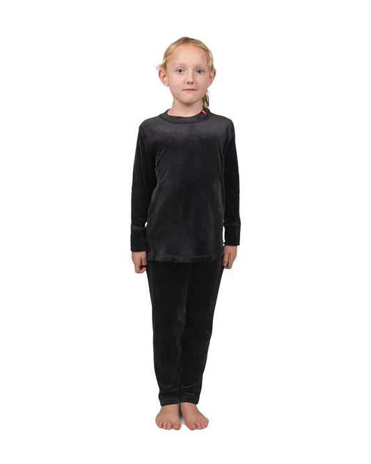 Airhole Kids' Milk Fleece Baselayer Set Black 2026