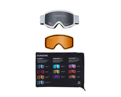 Anon Helix 2.0 Goggles White/Perceive Sunny Onyx + Bonus Lens 2027