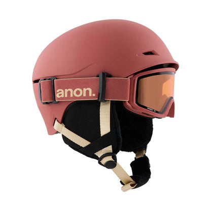 Anon Kids' Define Ski & Snowboard Helmet Terracotta 2027