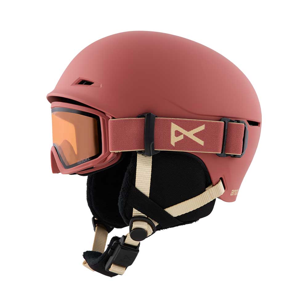 Anon Kids' Define Ski & Snowboard Helmet Terracotta 2027