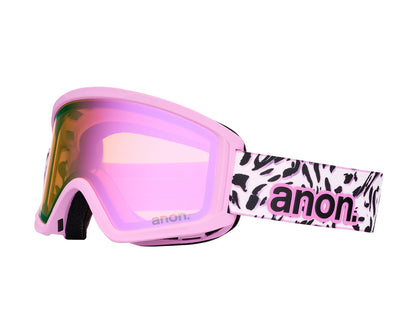 Anon Kids' Tracker 2.0 Goggle Leopard Pink / Pink Amber + MFI Face Mask 2027