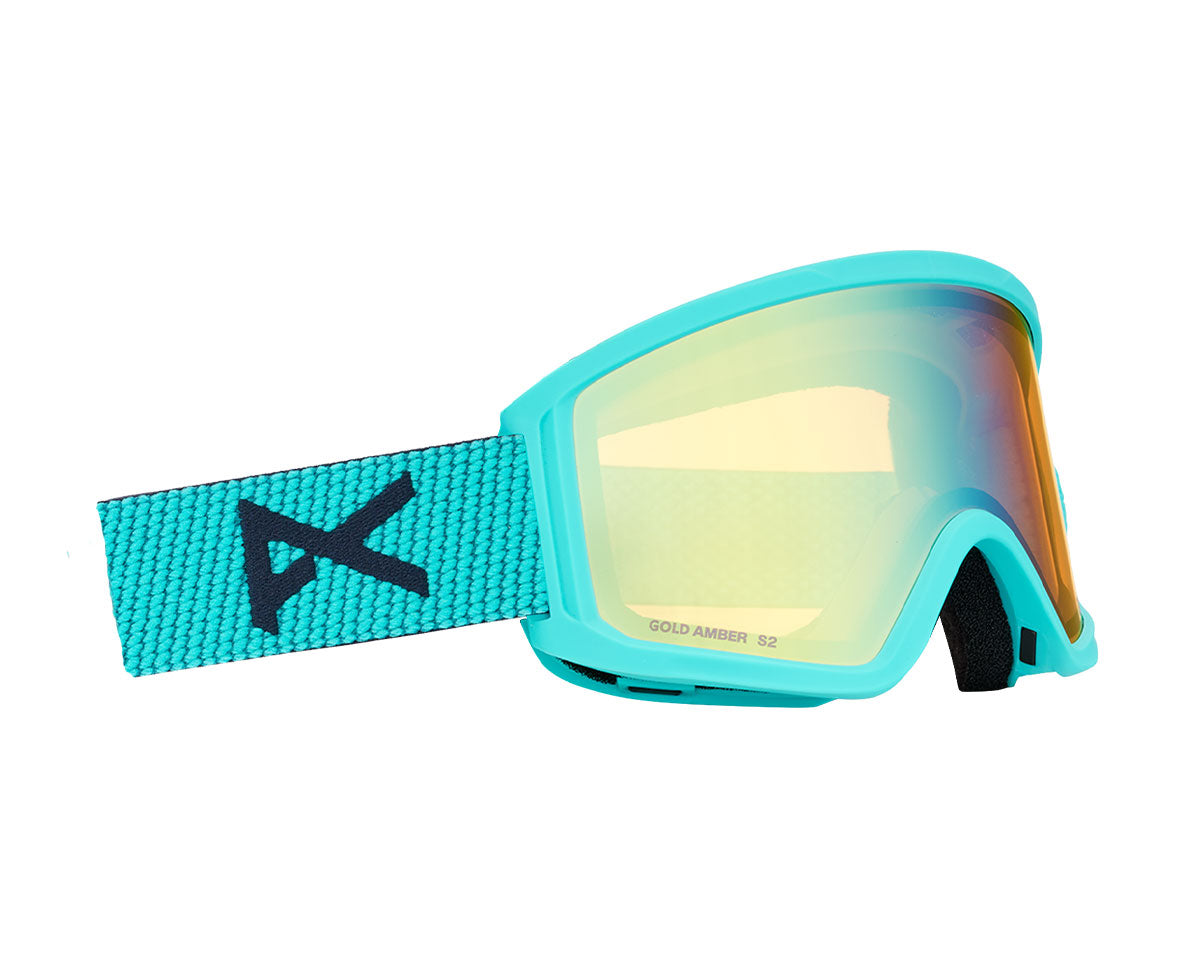 Anon Kids' Tracker 2.0 Goggle Marine/Gold Amber + MFI Face Mask 2027
