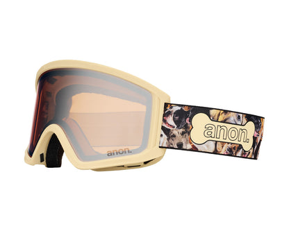 Anon Kids' Tracker 2.0 Goggle Shop Dogs / Silver Amber + MFI Face Mask 2027