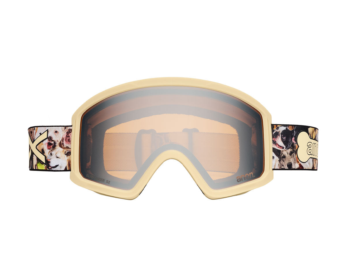 Anon Kids' Tracker 2.0 Goggle Shop Dogs / Silver Amber + MFI Face Mask 2027
