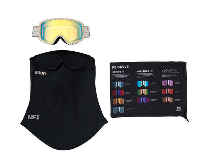 Anon Kids' Tracker 2.0 Goggle Speckles/Gold Amber + MFI Face Mask 2026