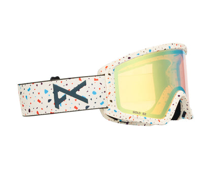 Anon Kids' Tracker 2.0 Goggle Speckles/Gold Amber + MFI Face Mask 2026