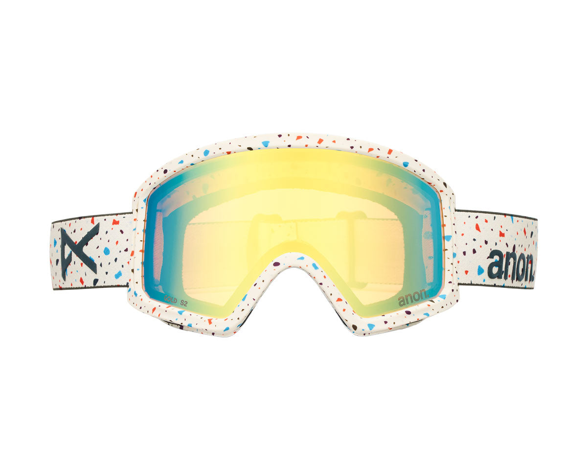 Anon Kids' Tracker 2.0 Goggle Speckles/Gold Amber + MFI Face Mask 2026