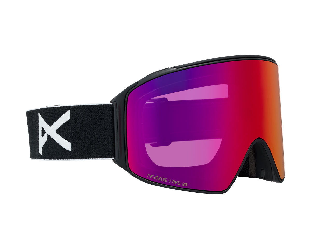 Anon M4 Goggle Black/Perceive Sunny Red + Bonus Lens + MFI Face
