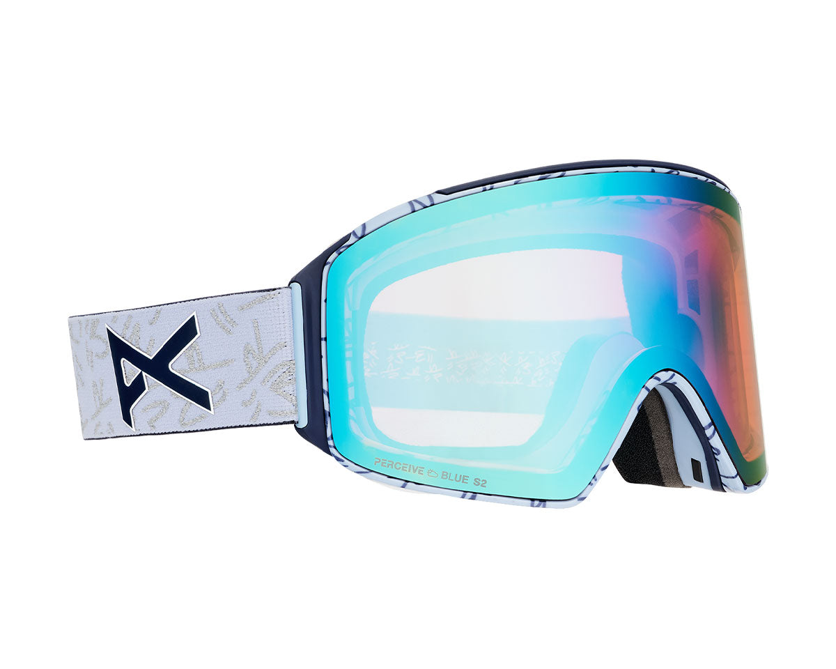 Anon M4 Goggle Lbmidnightgus / Perceive Variable Blue + Bonus Lens + MFI Face Mask 2027
