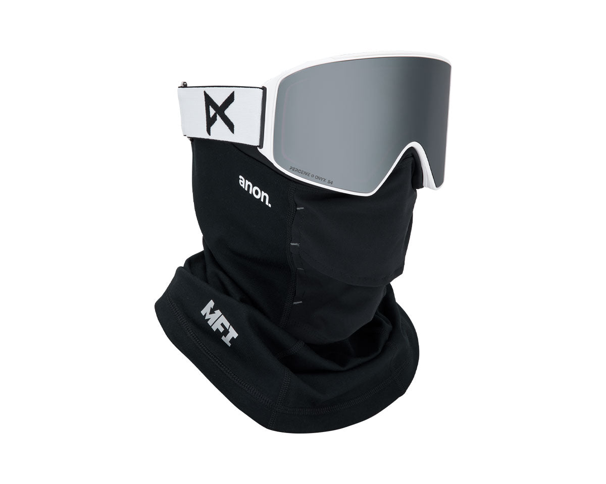 Anon M4 Low Bridge Goggle White/Perceive Sunny Onyx + Bonus Lens + MFI Face Mask 2026