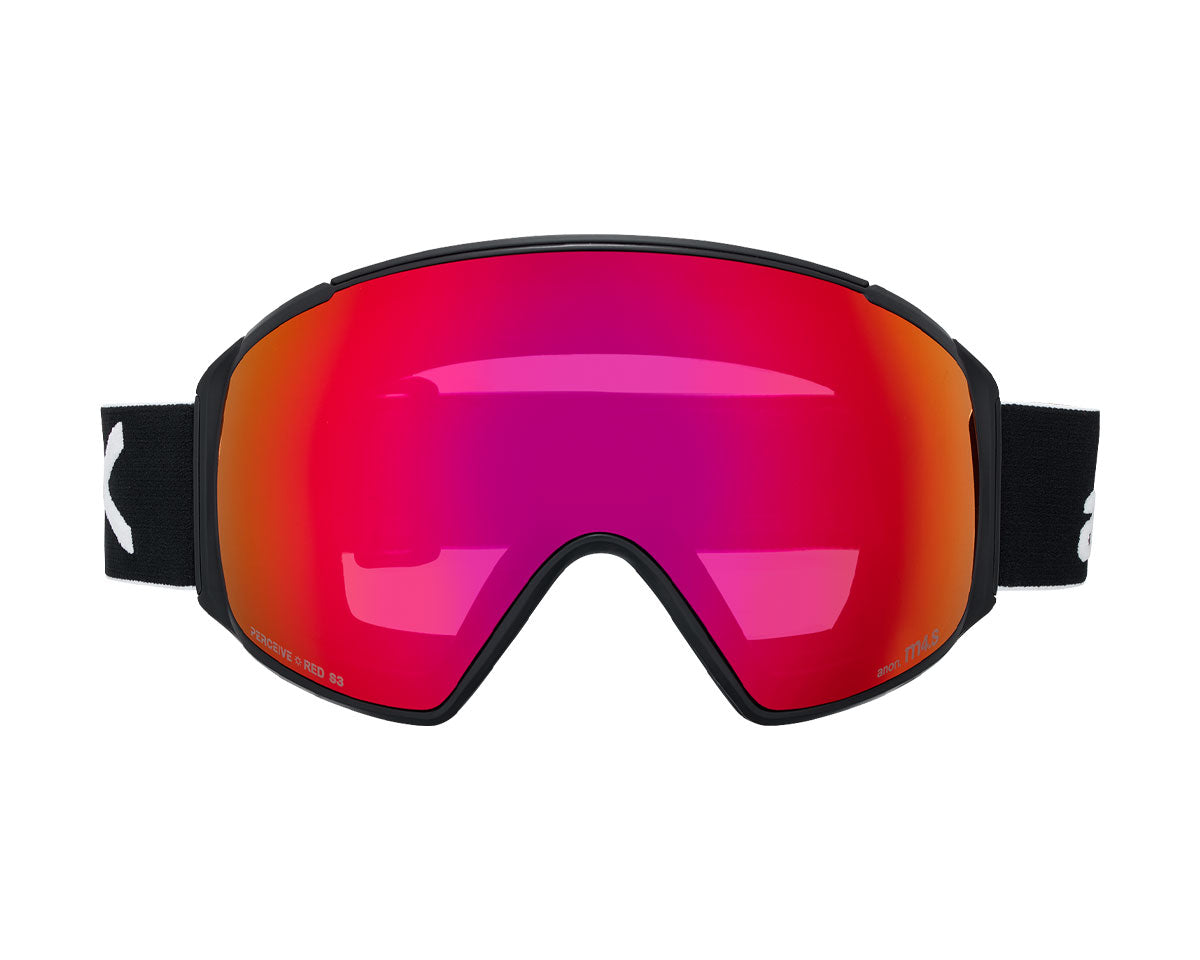 Anon M4S Goggle Black/Perceive Sunny Red + Bonus Lens + MFI Face Mask 2026